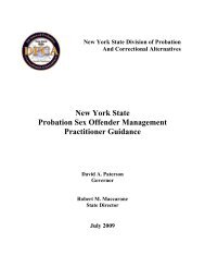 New York State Probation Sex Offender Management Practitioner ...