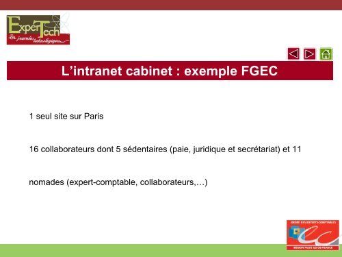 L'intranet cabinet : exemple DBF Audit - Ordre des experts ...