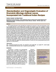 Standardization and organoleptic evaluation of ... - Moringanews