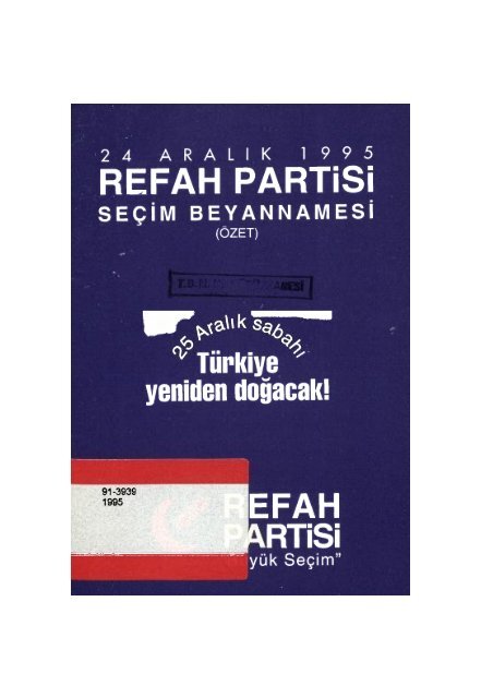 199601072 RP SECIM BEYANNAMESI 1995