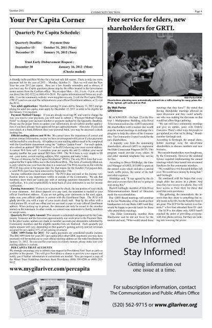 GILA RIVER INDIAN NEwS - Gila River Indian Community