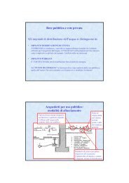 lezione 11 - Dipartimento di Ingegneria Idraulica ed Applicazioni ...