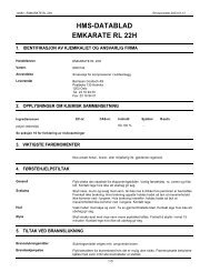 hms-datablad emkarate rl 22h - BÃ¸rresen Cooltech AS