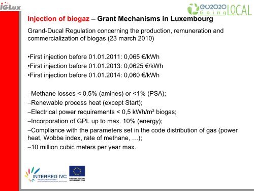 GPE 26 The biogas and anaerobic digestion plant of Minett Kompost ...