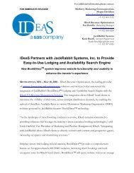 Download PDF of this Press Release - IDeaS