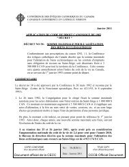 Document officiel de la CECC CCCB Official Document