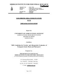 shriram institute for industrial research - IGMORIS - Indian GMO ...