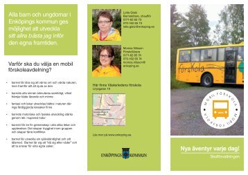 Broschyr om förskolebussen - Enköping