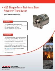 H25 Single-Turn Stainless Steel Resolver Transducer