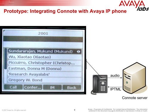 Avaya Labs Research Briefs