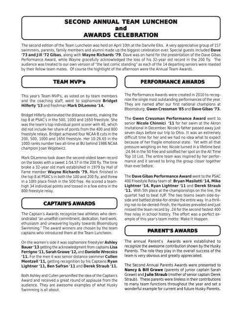 Newsletter 2011.pmd - Husky Athletics