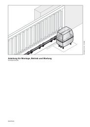 Schiebetorantrieb LineaMatic - HÃ¶rmann KG