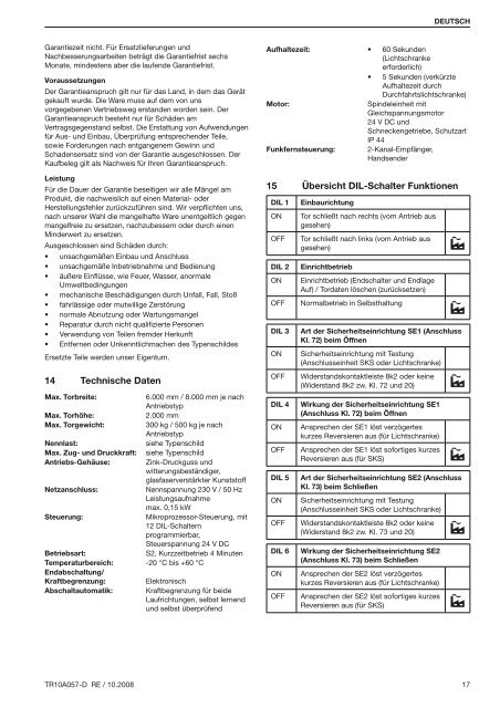 Schiebetorantrieb LineaMatic - HÃ¶rmann KG