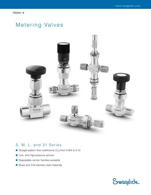 Metering Valves: S, M, L, and 31 Series