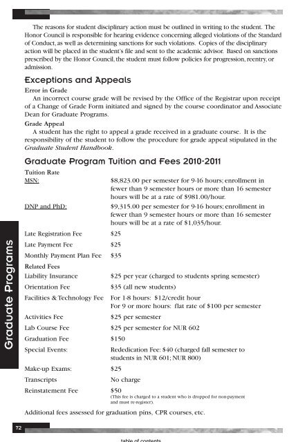 Georgia Baptist College of Nursing Catalog 2010 ... - Mercer University