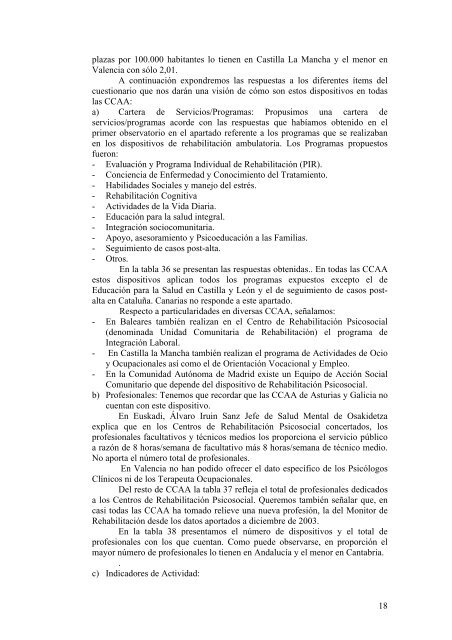 el observatorio de salud mental de la asociación española de ...