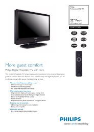 22HFL3350D/10 Philips Professional LCD TV - Chantry Digital Ltd