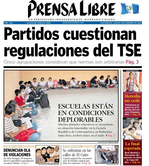 escuelas estÃ¡n en condiciones deplorables - Prensa Libre