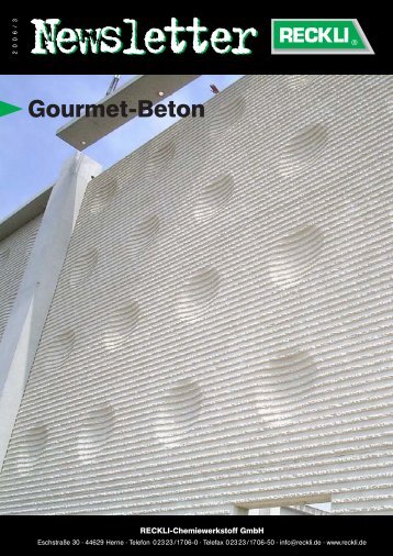 Gourmet-Beton - RECKLI GmbH: Home