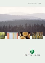 Årsredovisning 1999 (pdf, 1,9 MB) - Rörvik Timber