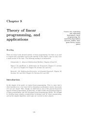Theory of linear programming, and applications