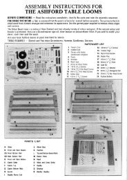 table looms - Ashford Handicrafts