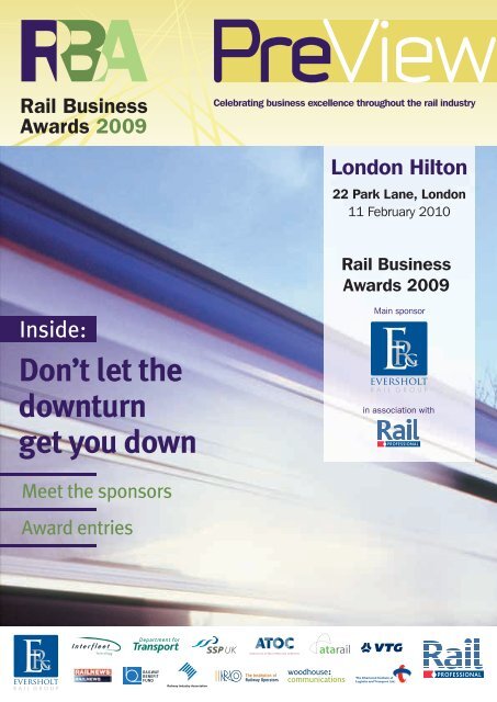 RBA2009 PreView Cover v2-1.indd - Rail Professional