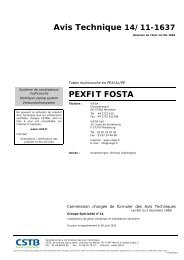 Avis Technique 14/11-1637 PEXFIT FOSTA - Viega