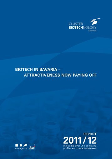 Bavarian Biotech Report 2011/2012 (7MB) - Bio M