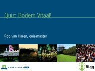 Quiz: Bodem Vitaal! - Wageningen UR