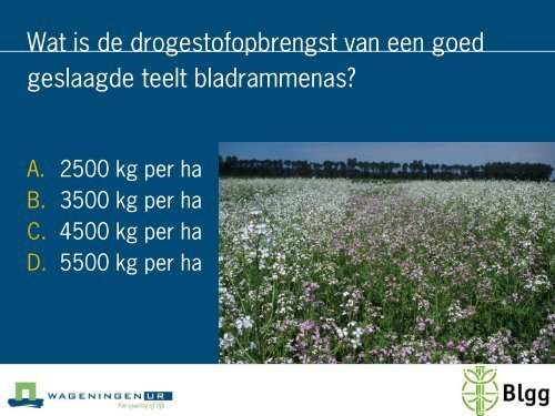 Quiz: Bodem Vitaal! - Wageningen UR