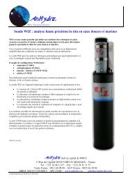 Sonde WIZ : analyse haute prÃ©cision in situ en eaux ... - Anhydre