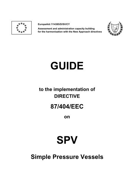 GUIDE SPV - Cyprus Organization for the Promotion of Quality