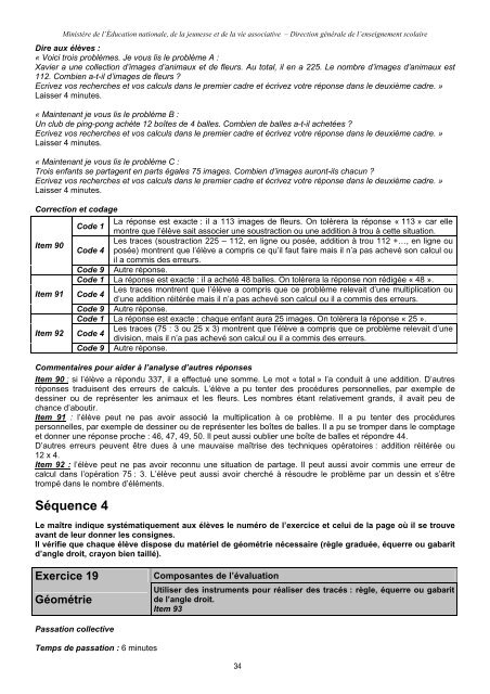 Evaluation Nationale CE1-2011 LM - MinistÃ¨re de l'Ãducation ...