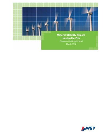 Mineral Stability Report, Lochgelly, Fife