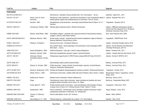 Echols Accessions List - Asia Collections | Cornell Library Asia ...