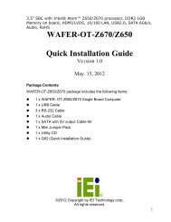 WAFER-OT-Z670/Z650 Quick Installation Guide - Intel