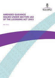 Amended guidance issued under section 182 of the Licensing Act ...