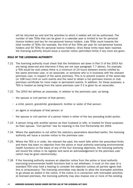 Amended guidance issued under section 182 of the Licensing Act ...