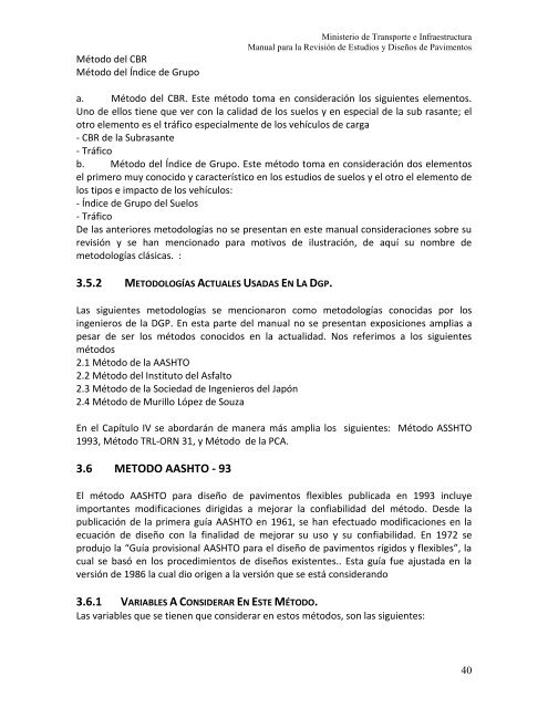 manual para la revisión de diseño de pavimento