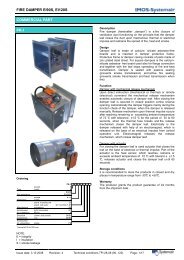 FIRE DAMPER EI90S, EI120S COMMERCIAL PART PK-I