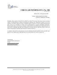 CIRCULAR INFORMATIVA No. 108