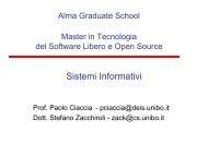 Sistemi Informativi – Lezione 1 - Stefano Zacchiroli