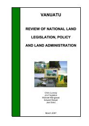 Vanuatu Review of National Land Legislation, Policy and ... - AusAID