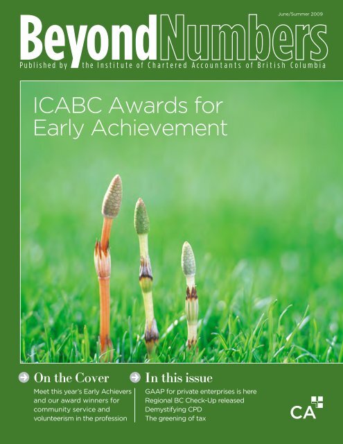ICABC Awards for Early Achievement - Institute of Chartered ...