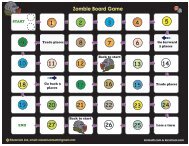 Zombie Board Game - Math for Children