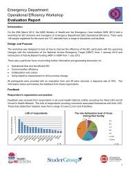 Operational Efficiency Workshop Evaluation Report - Emergency ...