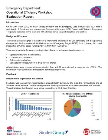 Operational Efficiency Workshop Evaluation Report - Emergency ...