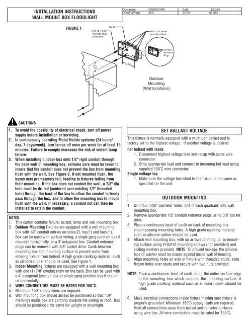 Instruction Manual 1 - Ruud Lighting Direct