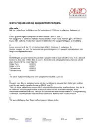 Monteringsanvisning spegelarmsfÃ¶rlÃ¤ngare. - AL-KO